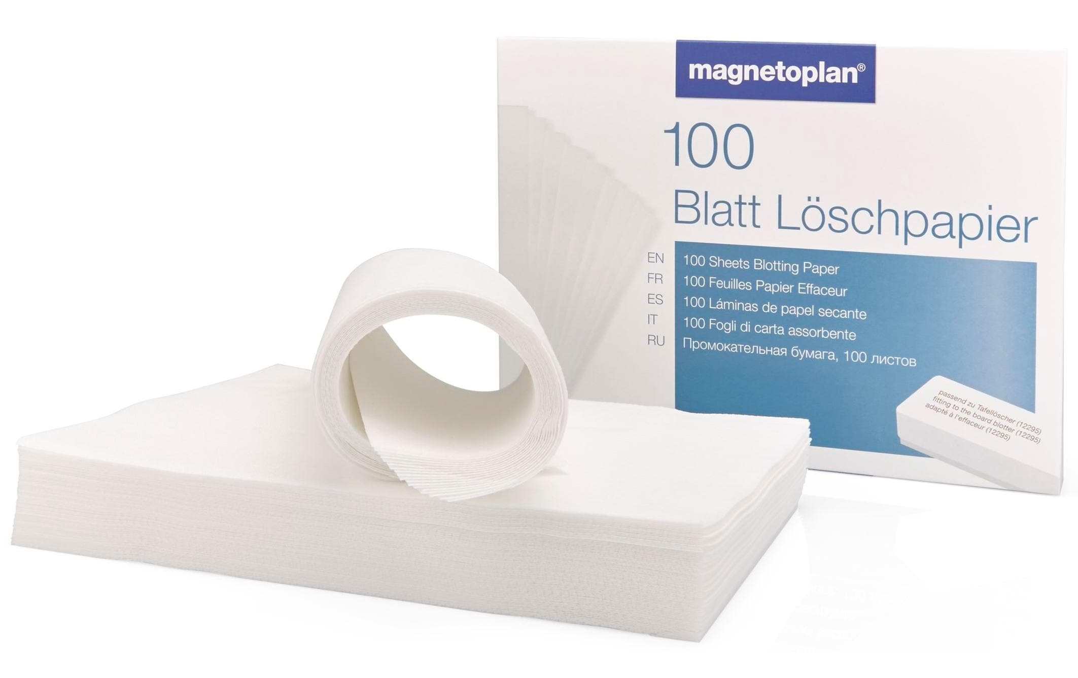 Magnetoplan Reinigungstuch Löschpapier, 100 Stück