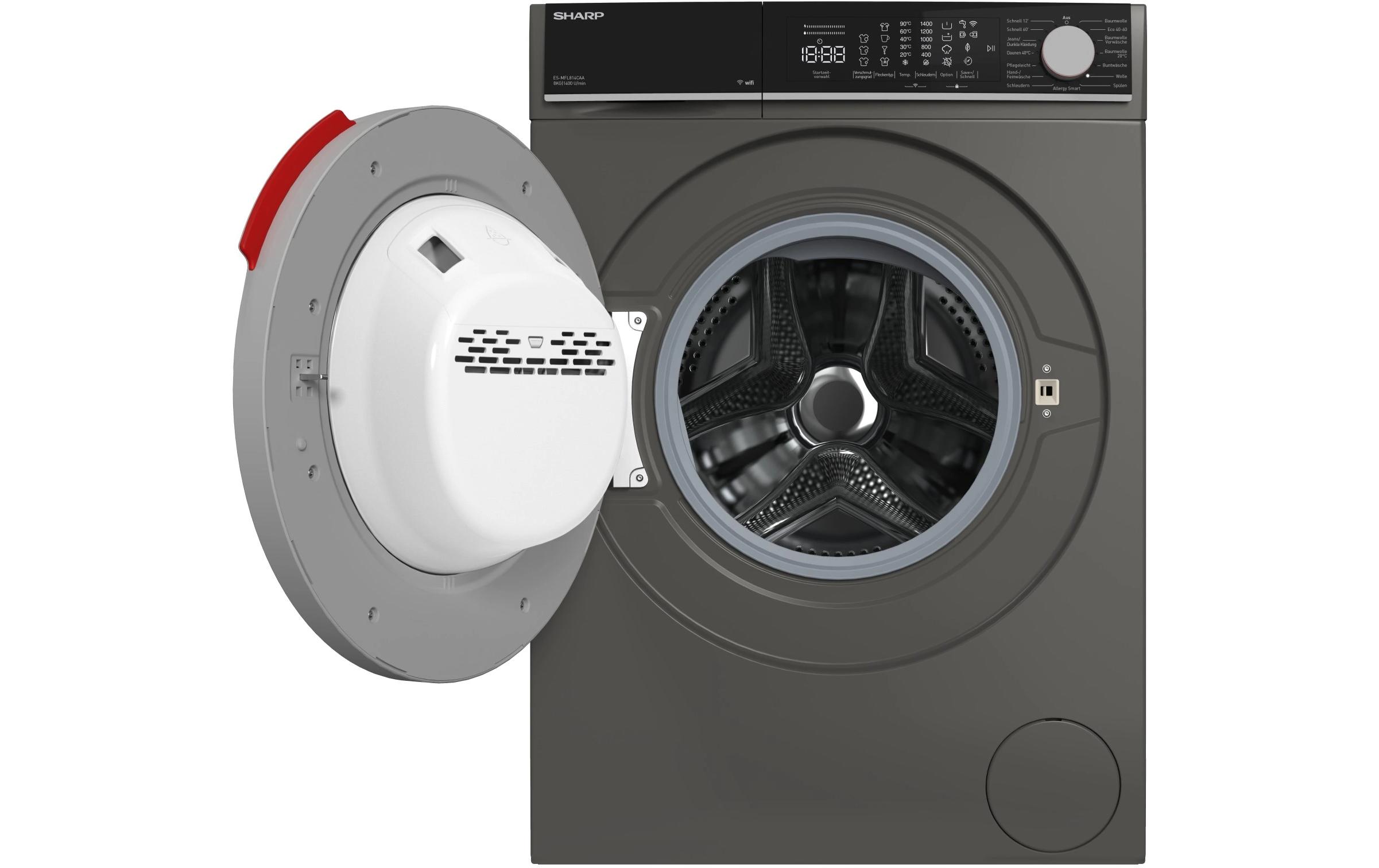 Sharp Waschmaschine ES-MFL814CAA-CH Links Sharp Waschmaschine ES-MFL814CAA-CH Links