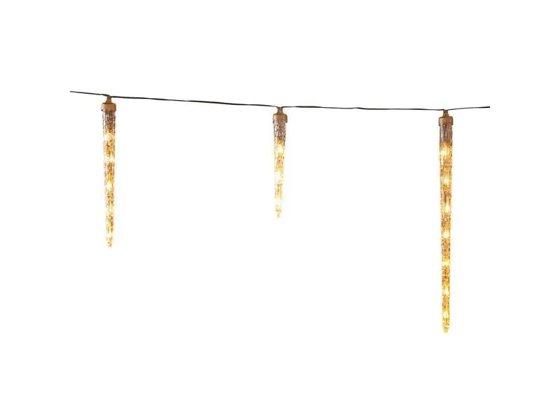 Konstsmide LED Eiszapfen Lichtervorhang 4.50m inkl. 16 Zapfen