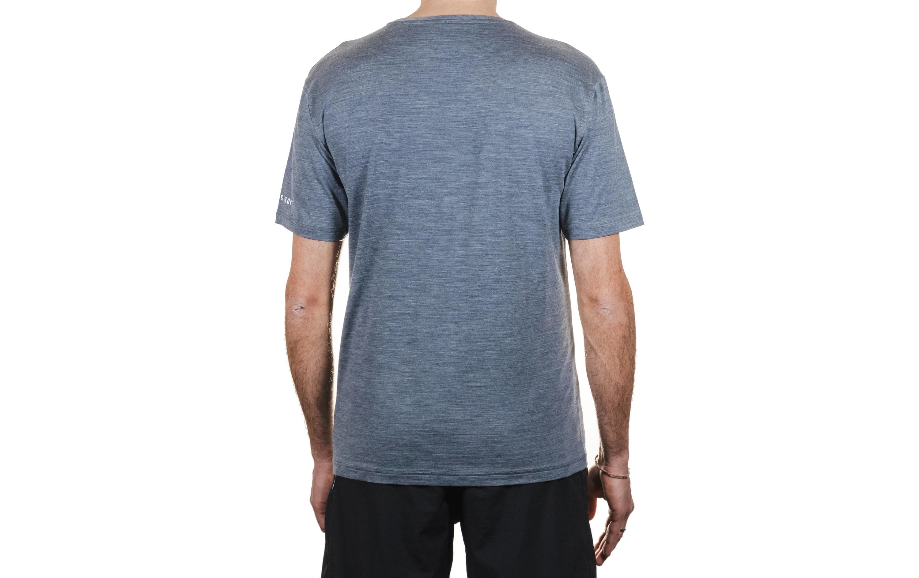 Merino & More Kurzarmshirt Casual T-Shirt S, Grau