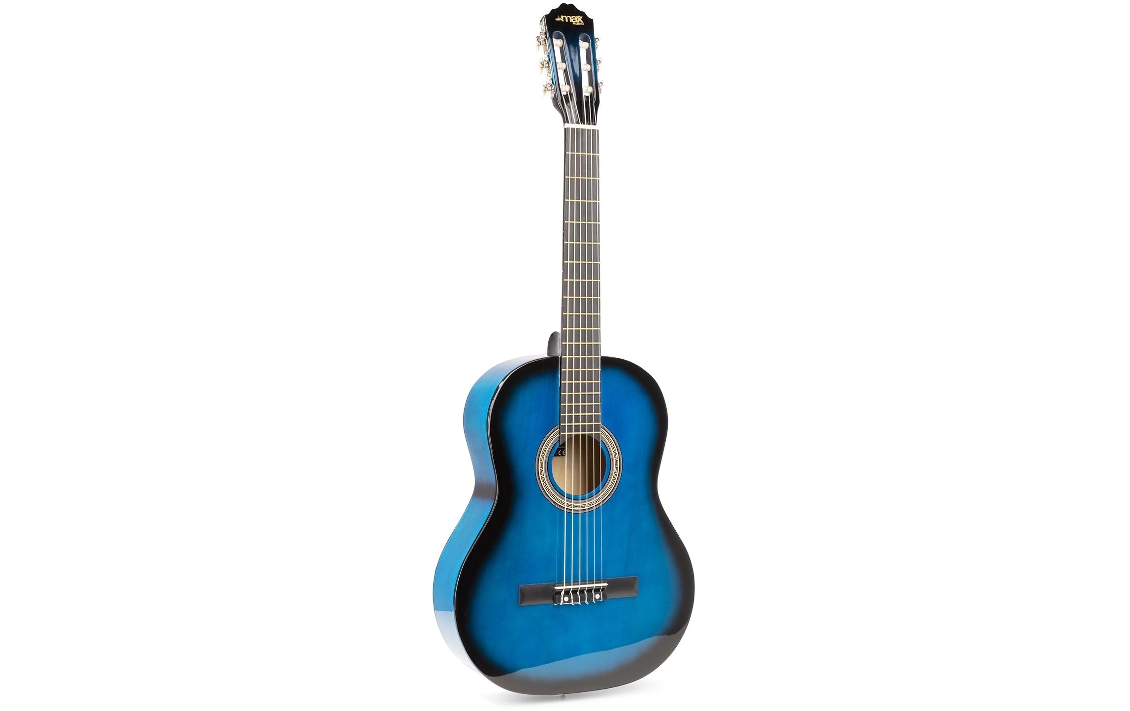 MAX Konzertgitarre SoloArt Set Blau