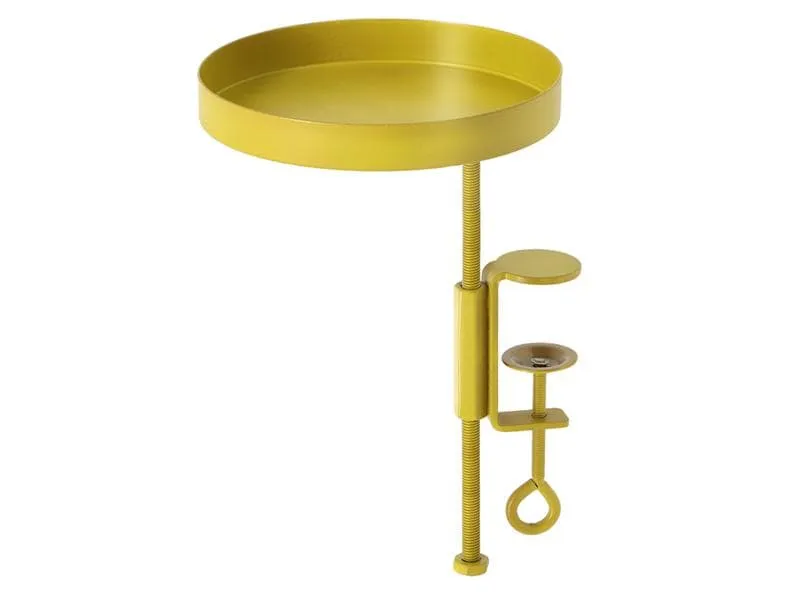 Esschert Design Ablage mit Klemme Stahl, Gold Esschert Design Ablage mit Klemme Stahl, Gold