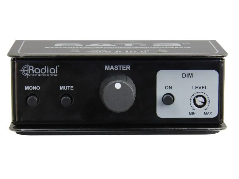 Radial SAT-2 Passiver Stereo-Signalabschwächer und Monitorcontroller Radial SAT-2 Passiver Stereo-Signalabschwächer und Monitorcontroller