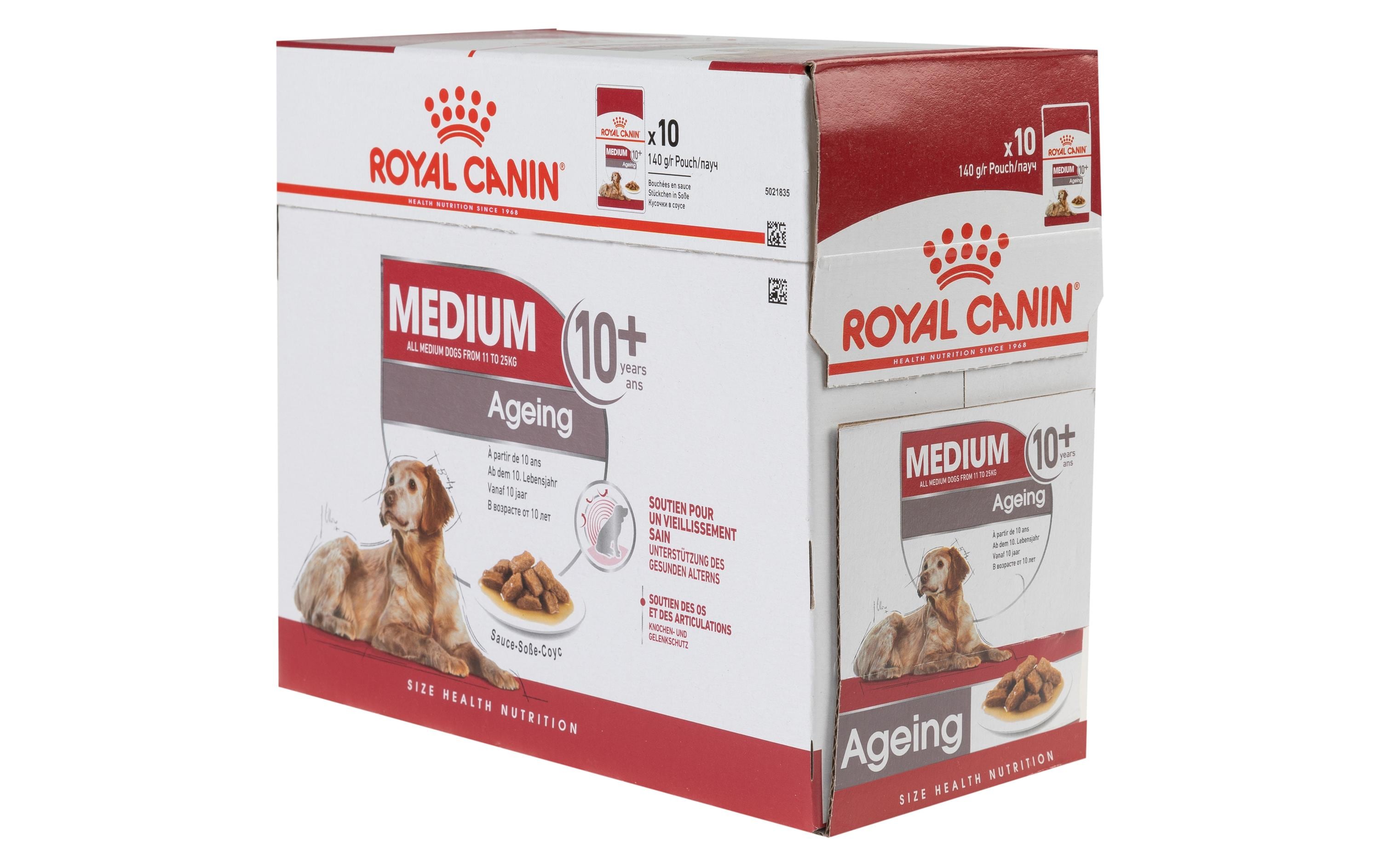 Royal Canin Nassfutter Health Nutrition Medium Ageing 10+, 10 x 140g