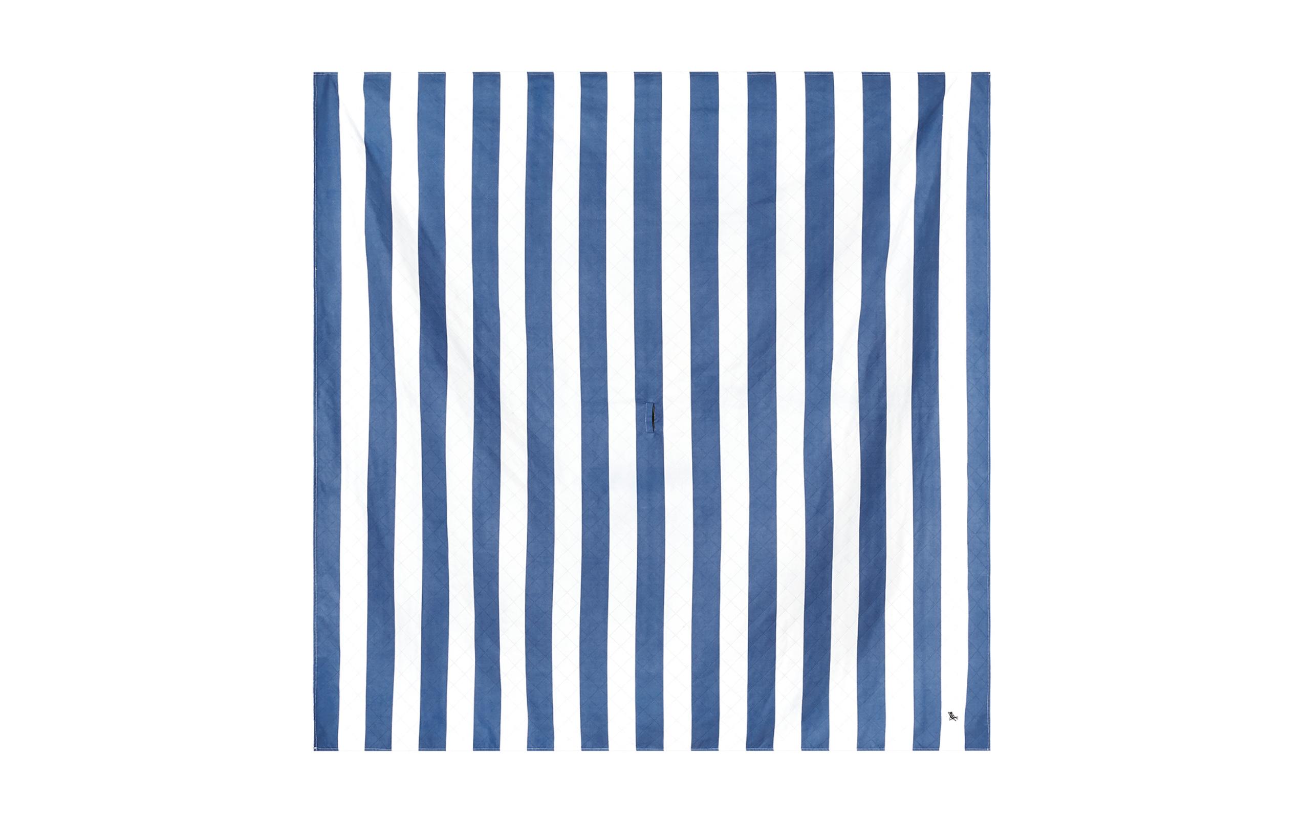 Dock & Bay Picknickdecke 170 x 170 cm, Weiss/Blau