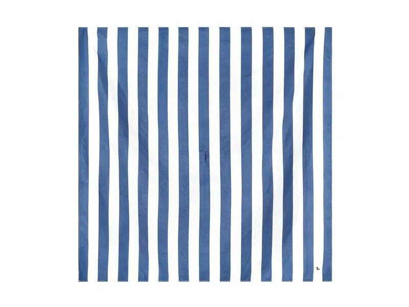 Dock & Bay Picknickdecke 170 x 170 cm, Weiss/Blau