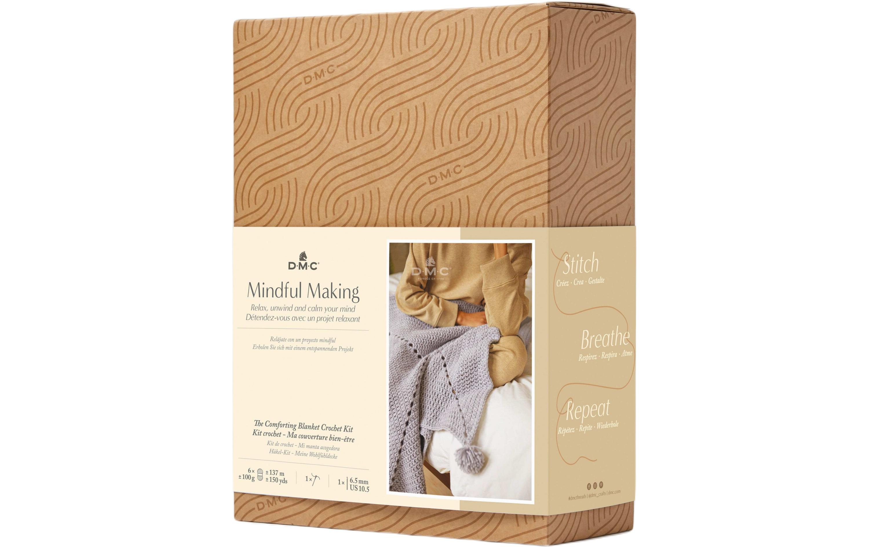 DMC Häkelset Mindful Making Kuscheldecke, 90 x 90 cm DMC Häkelset Mindful Making Kuscheldecke, 90 x 90 cm