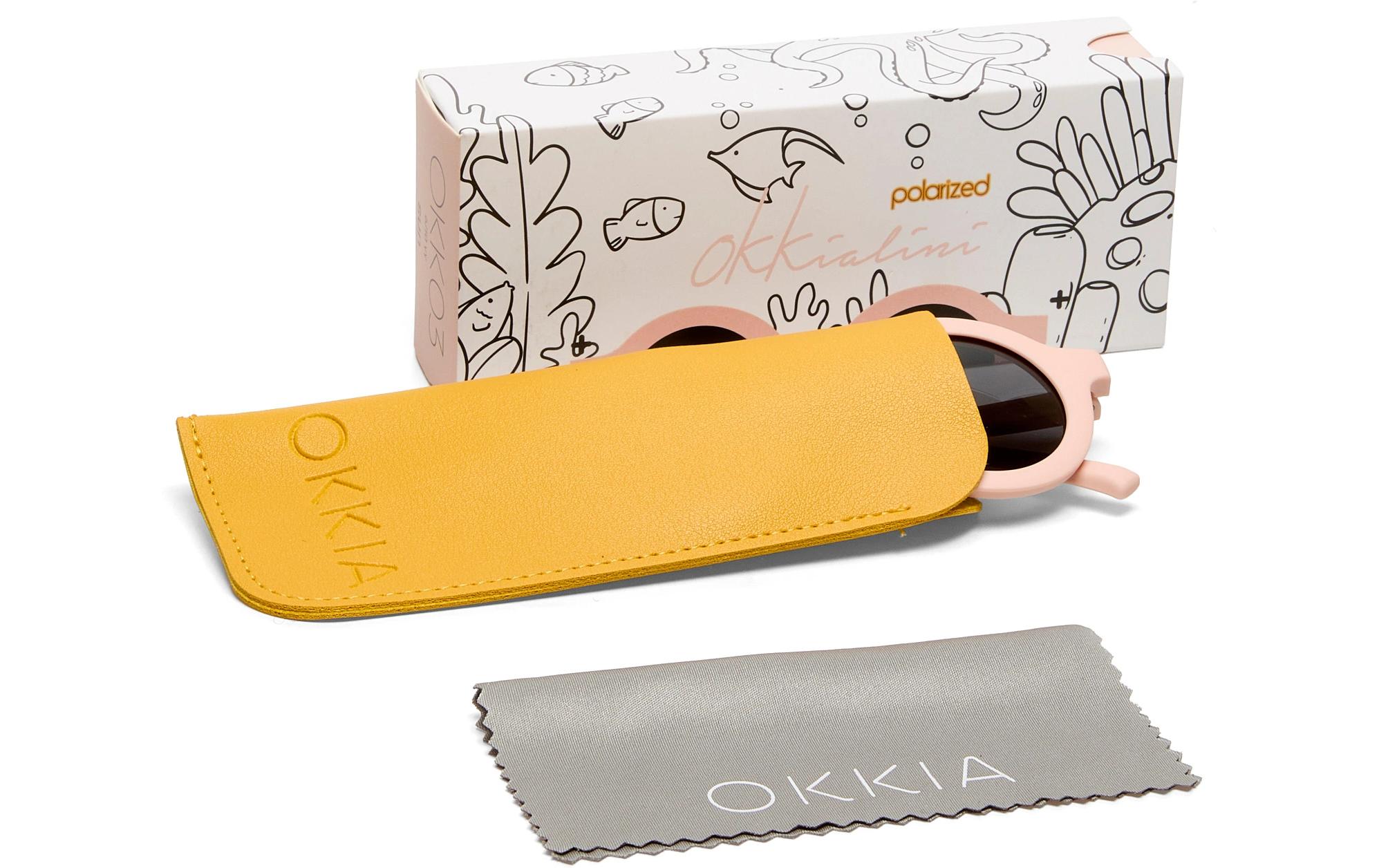OKKIA Kinder-Sonnenbrille Tondo, 3-5 Jahre Light Pink