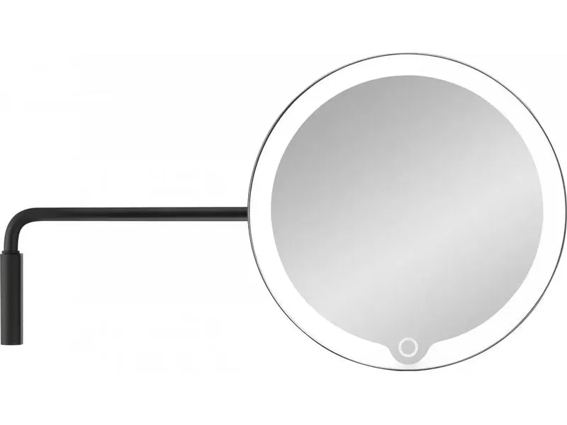 Blomus Kosmetikspiegel LED MODO mit Wandhalterung, Schwarz Blomus Kosmetikspiegel LED MODO mit Wandhalterung, Schwarz