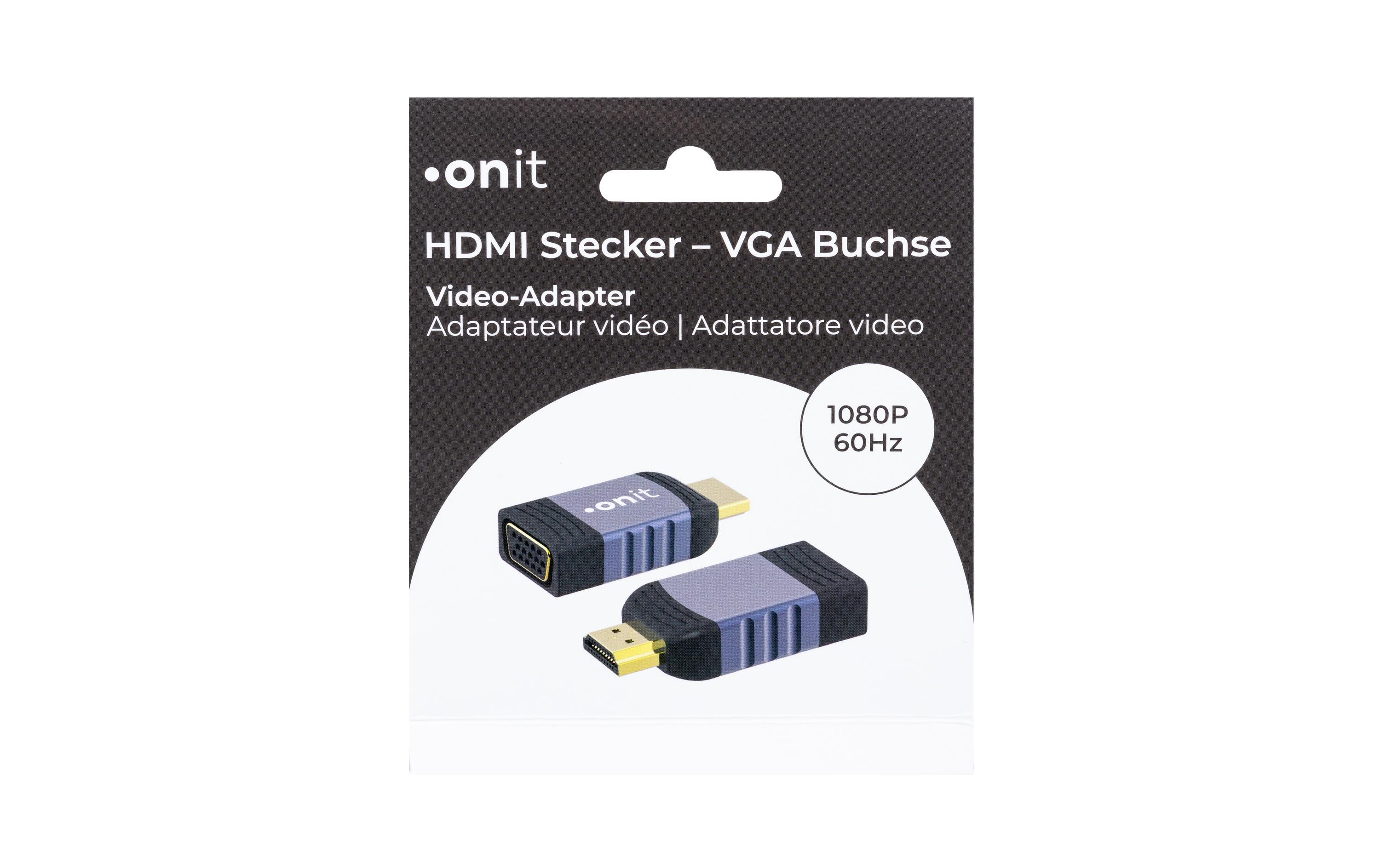 onit Adapter HDMI - VGA, 1 Stück