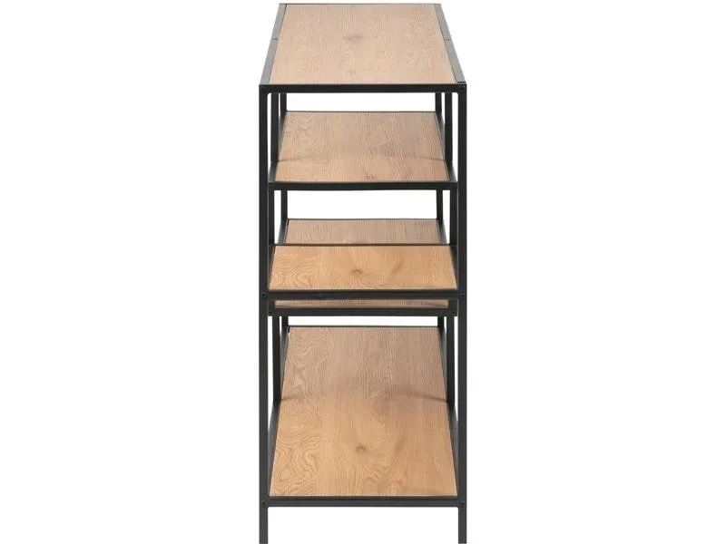 AC Design Regal Seaford 114 x 35 x 78 cm, Nature/Schwarz AC Design Regal Seaford 114 x 35 x 78 cm, Nature/Schwarz