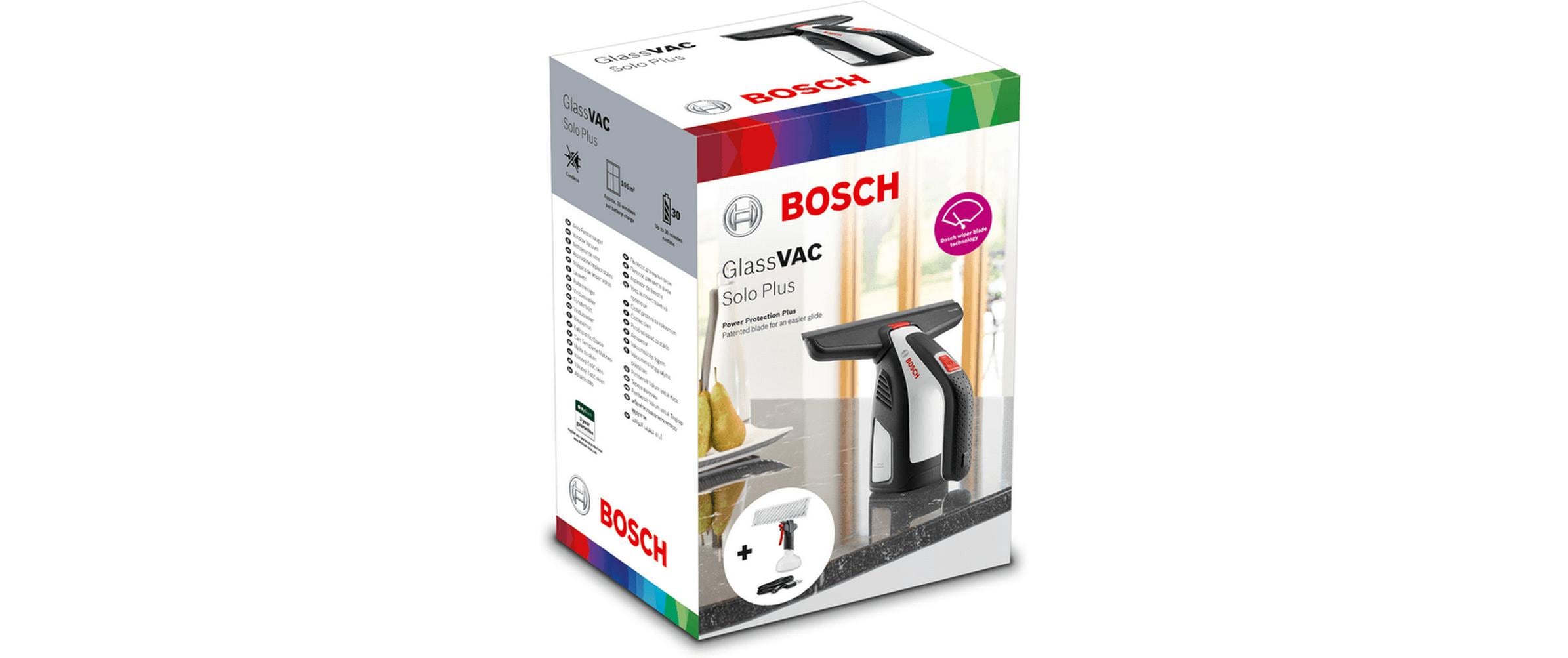Bosch Fenstersauger GlassVAC Solo Plus Schwarz/Weiss