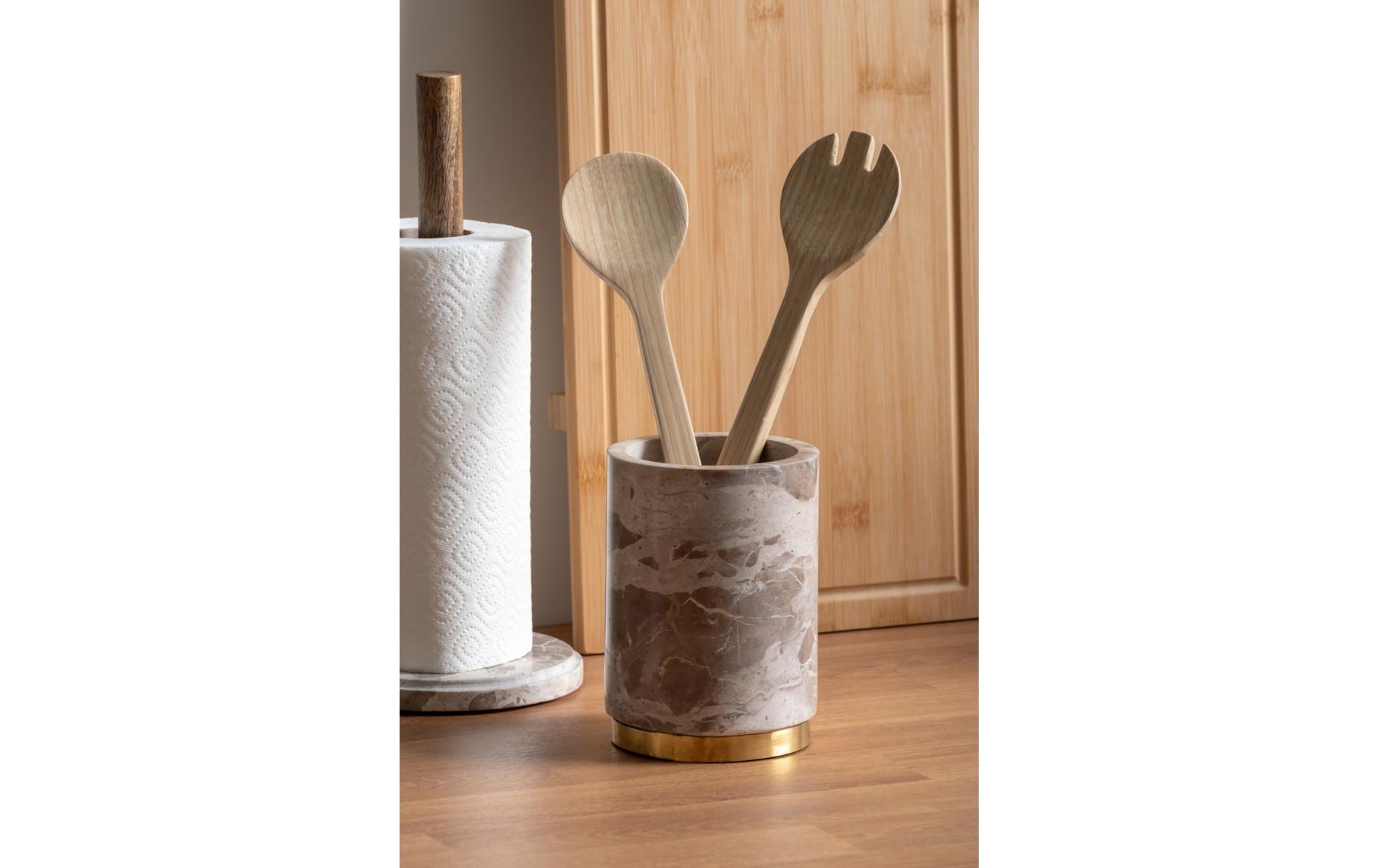 present time Salatbesteck Puro Grün/Nature