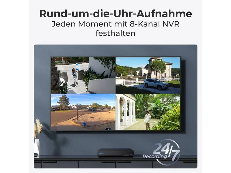 Reolink Netzwerkrekorder NVS8 2 TB, 8 Kanal