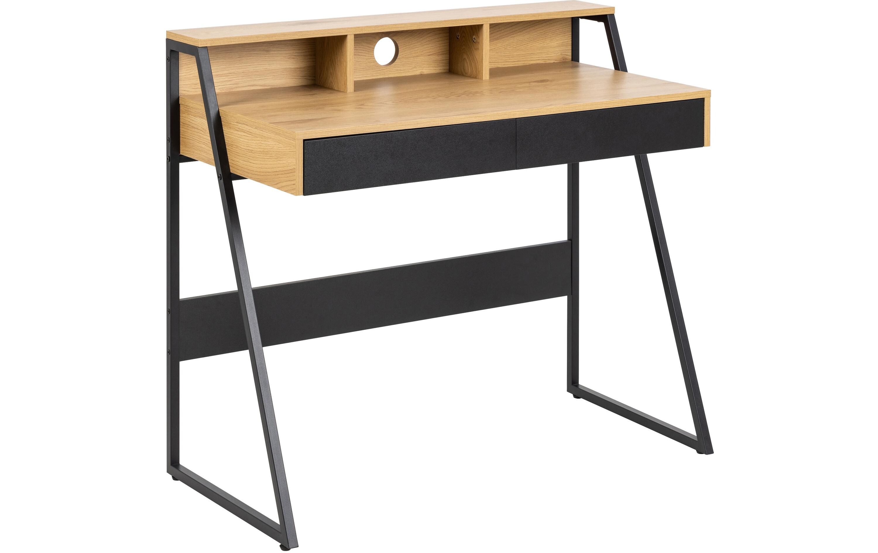 AC Design Tisch Reece, Wildeiche / Schwarz
