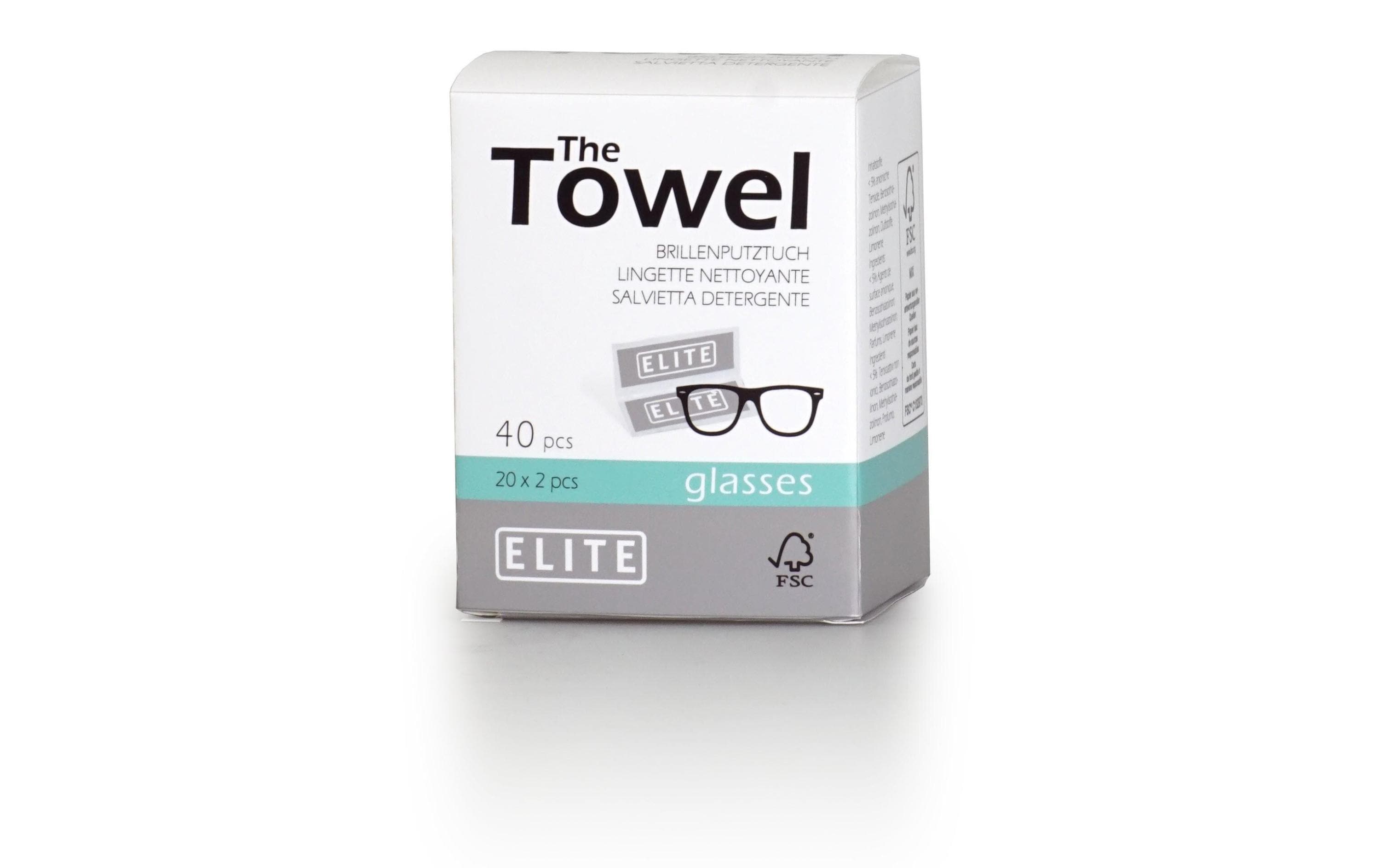 Elite Brillenputztuch 40 Stück, Weiss
