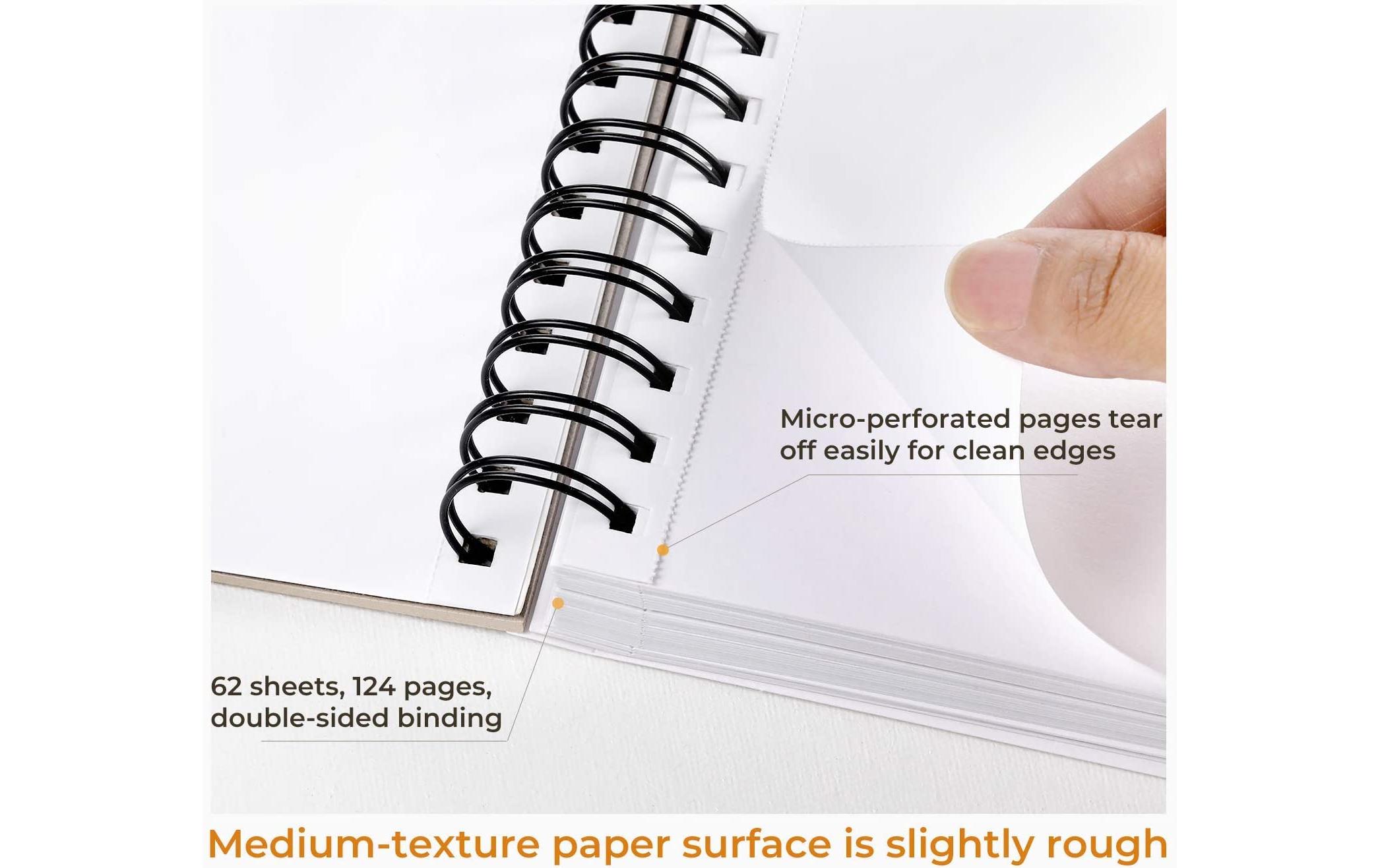 Ohuhu Zeichenblock 200 g/m², 124 Seiten 25.4 x 19.3 cm