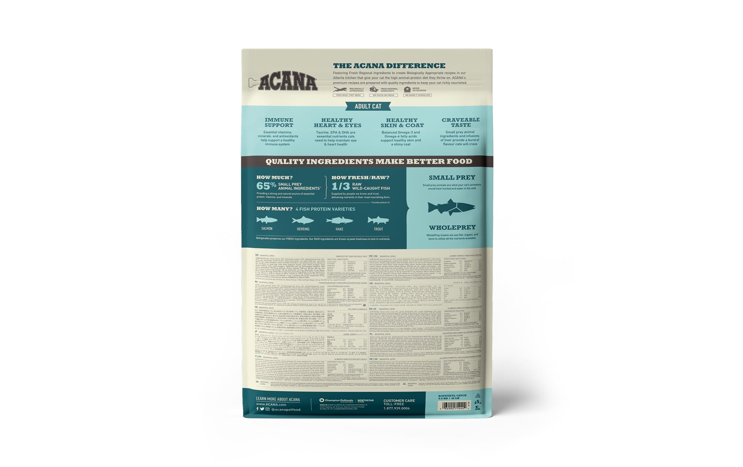 Acana Trockenfutter Bountiful Catch, 4.5 kg Acana Trockenfutter Bountiful Catch, 4.5 kg