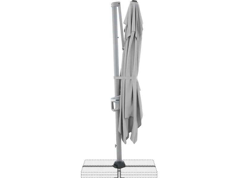 Doppler Sonnenschirm Active II 350 x 260 - Hellgrau