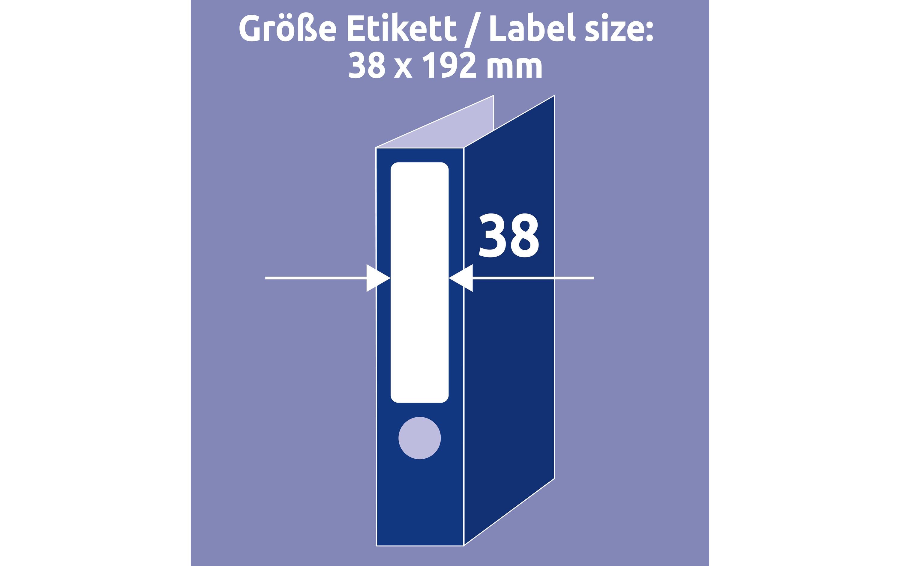 Avery Zweckform Ordneretiketten L4760 192 x 38 mm