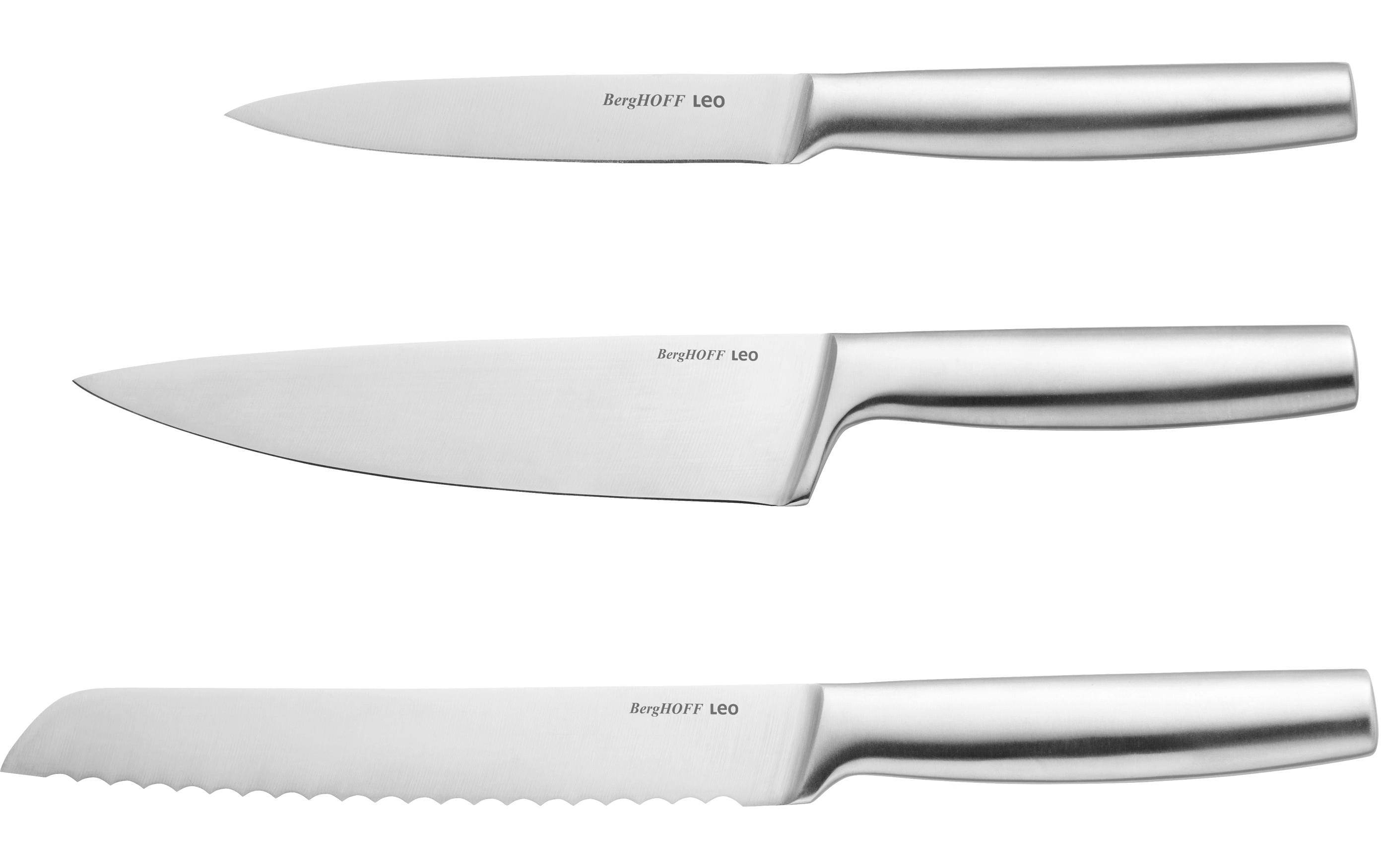 BergHOFF Messer-Set Leo Legacy 3-teilig Silber