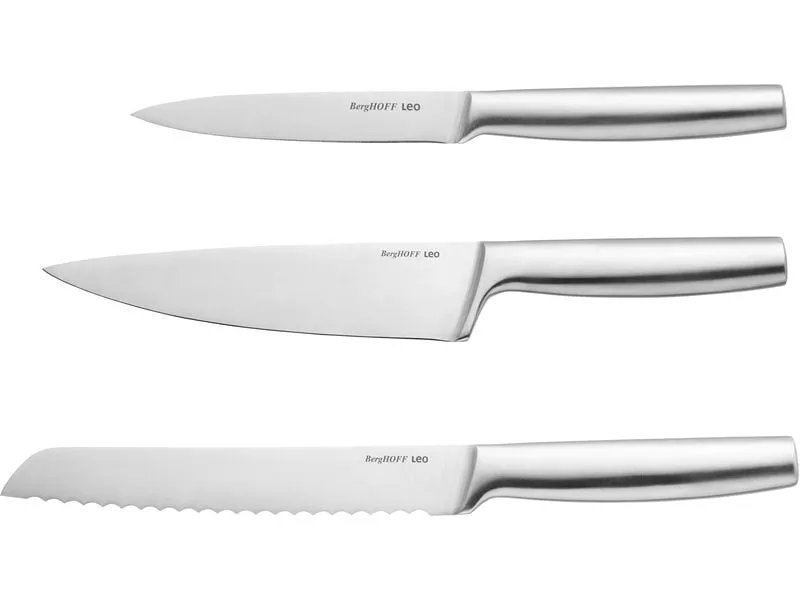 BergHOFF Messer-Set Leo Legacy 3-teilig Silber