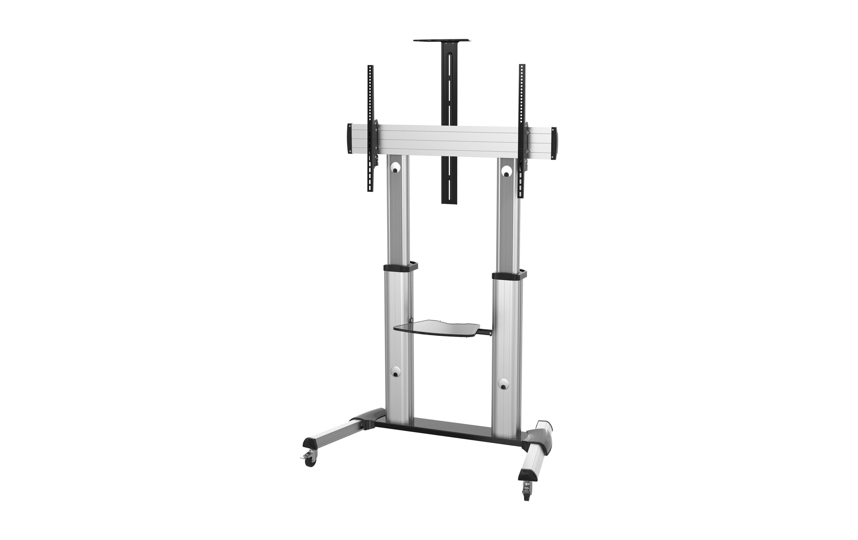 PureMounts TV-Trolley PDS-0011C Schwarz/Silber PureMounts TV-Trolley PDS-0011C Schwarz/Silber