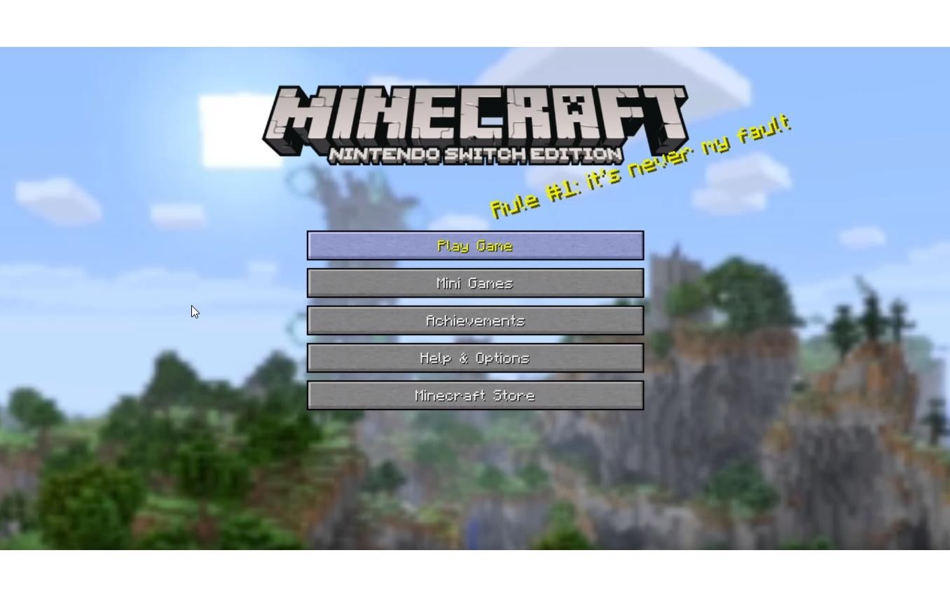 Nintendo Minecraft: Nintendo Switch Edition