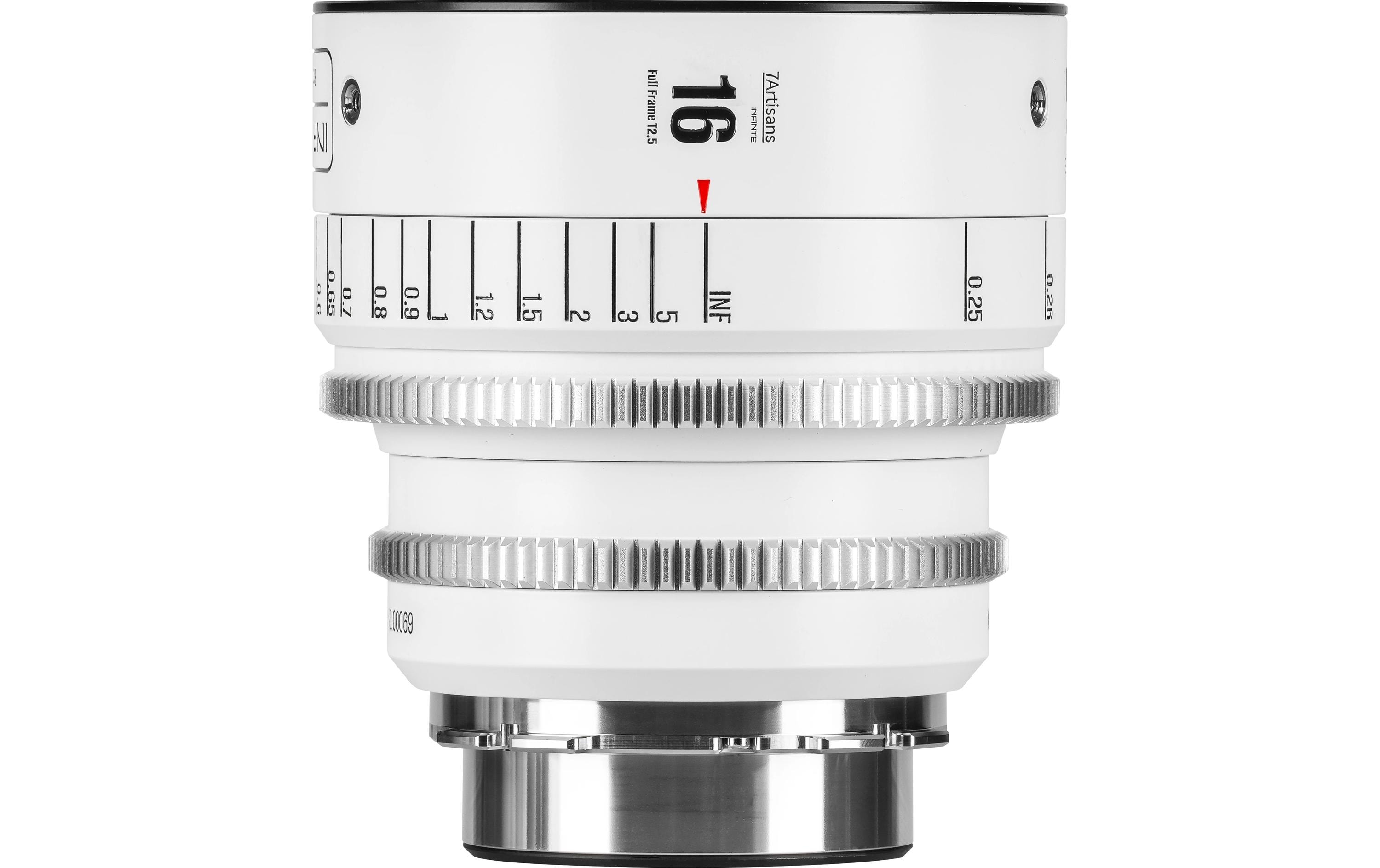7Artisans Festbrennweite 16mm T/2.5 INFINTE Weiss – Arri PL