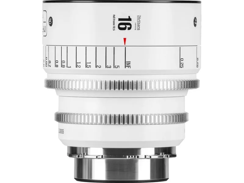 7Artisans Festbrennweite 16mm T/2.5 INFINTE Weiss – Arri PL 7Artisans Festbrennweite 16mm T/2.5 INFINTE Weiss – Arri PL