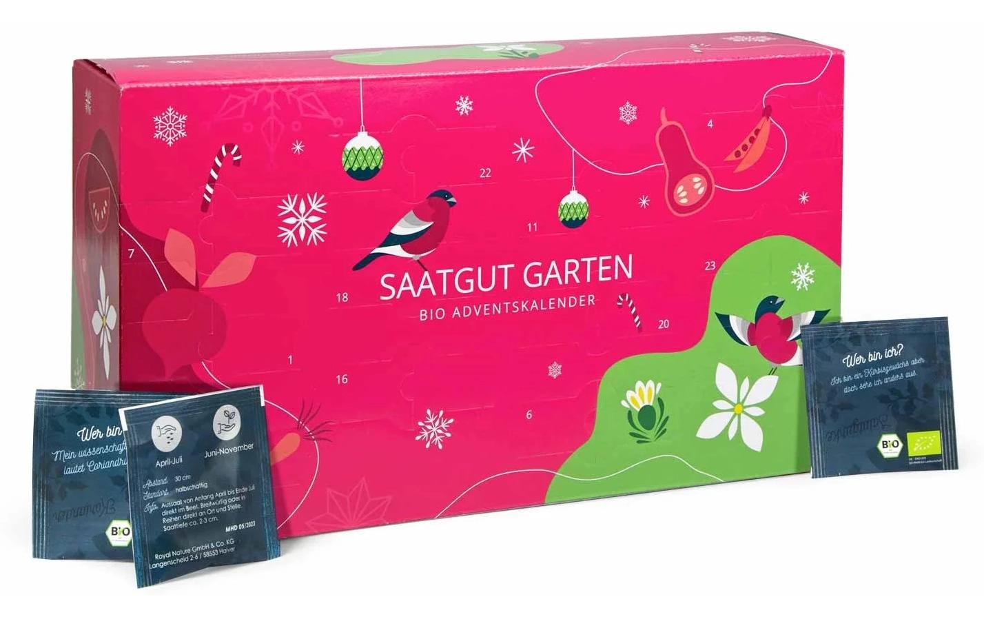 XMAS Saatgut Adventskalender Garten 24 Stück
