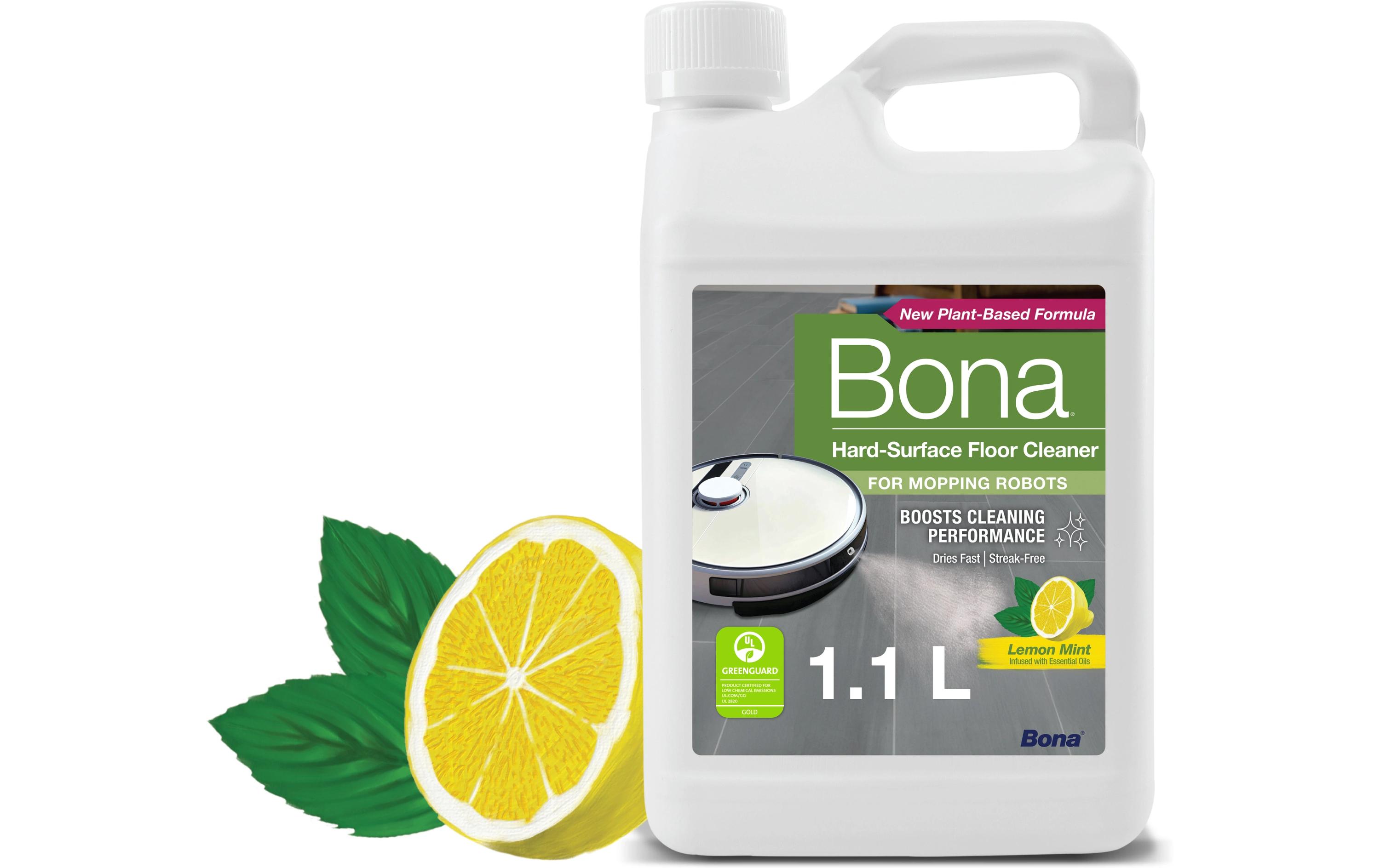 Bona Hartbodenreiniger für Wischroboter Zitronen-Minze Duft 1.1 l