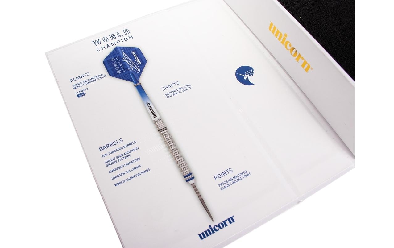 Unicorn Dartpfeile Gary Anderson World Champion 21g 3 Stück