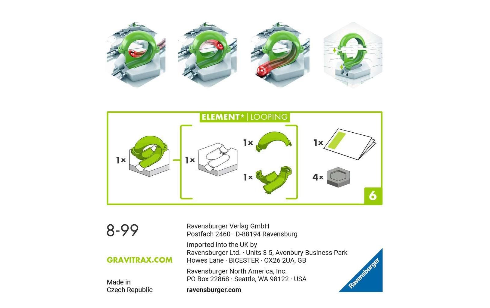 Ravensburger Kugelbahn Zubehör GraviTrax Element Looping