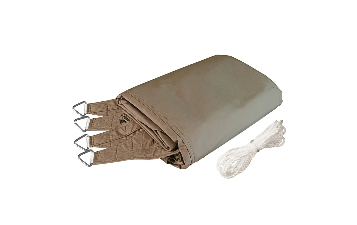 Windhager Sonnensegel Cannes, 4 x 5 m, Eckig, Taupe Windhager Sonnensegel Cannes, 4 x 5 m, Eckig, Taupe