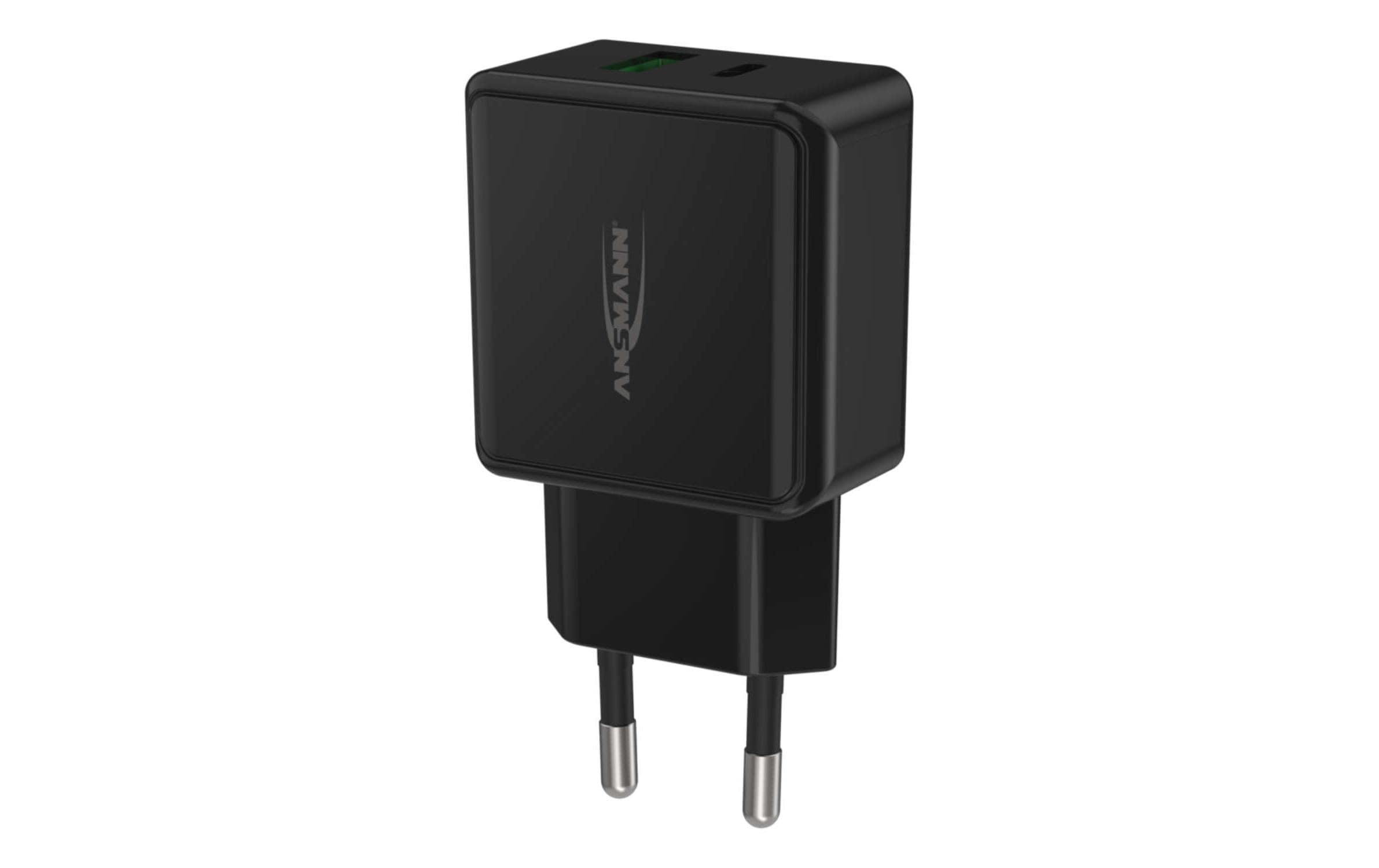Ansmann USB-Wandladegerät Home Charger HC218PD, 18 W, Schwarz