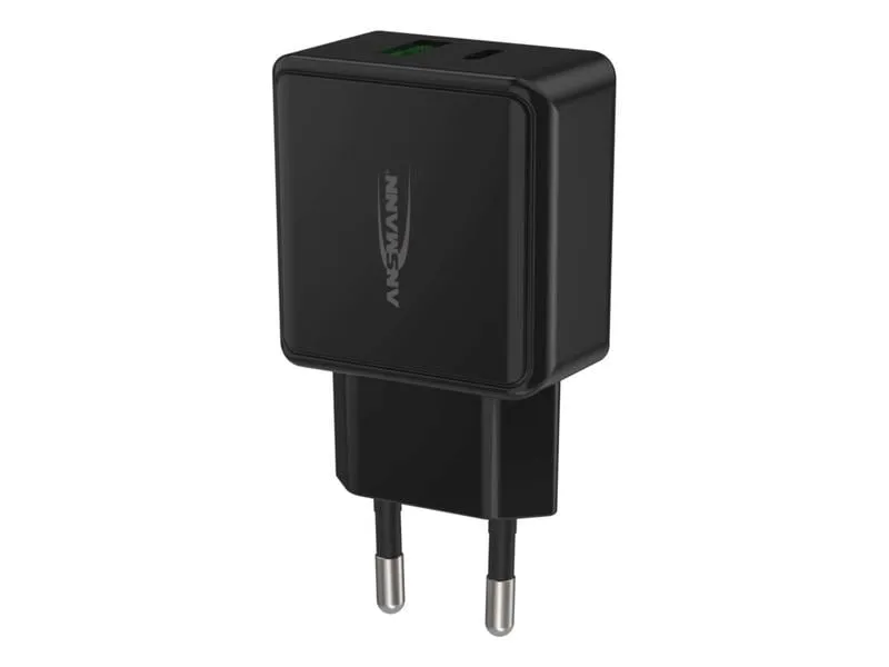 Ansmann USB-Wandladegerät Home Charger HC218PD, 18 W, Schwarz Ansmann USB-Wandladegerät Home Charger HC218PD, 18 W, Schwarz