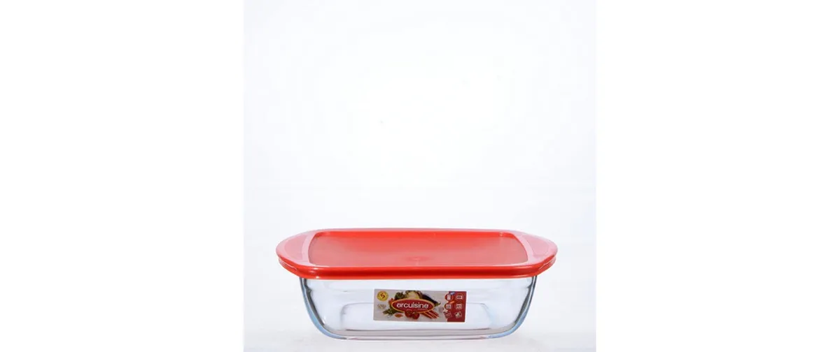 International Cookware Auflaufform 25 x 22 cm Eckig, Transparent