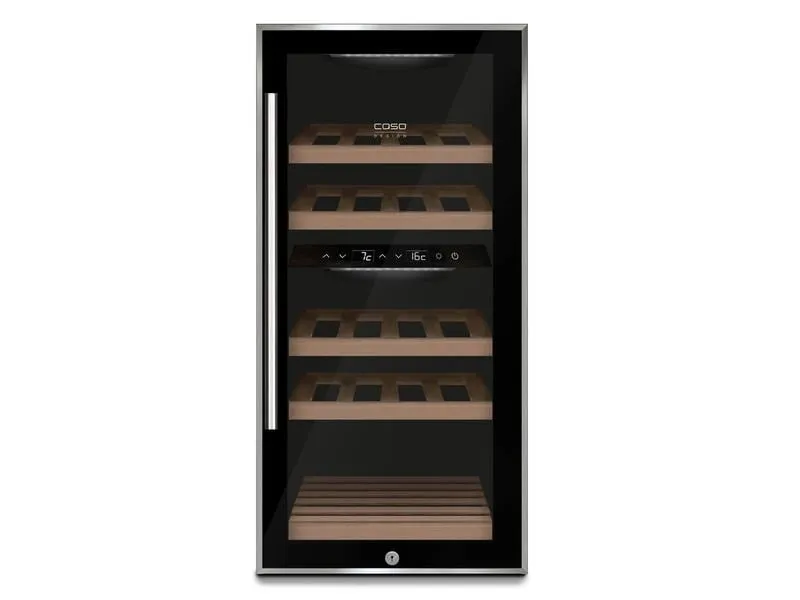 Caso Weinkühlschrank WineComfort 24 Schwarz, Rechts Caso Weinkühlschrank WineComfort 24 Schwarz, Rechts