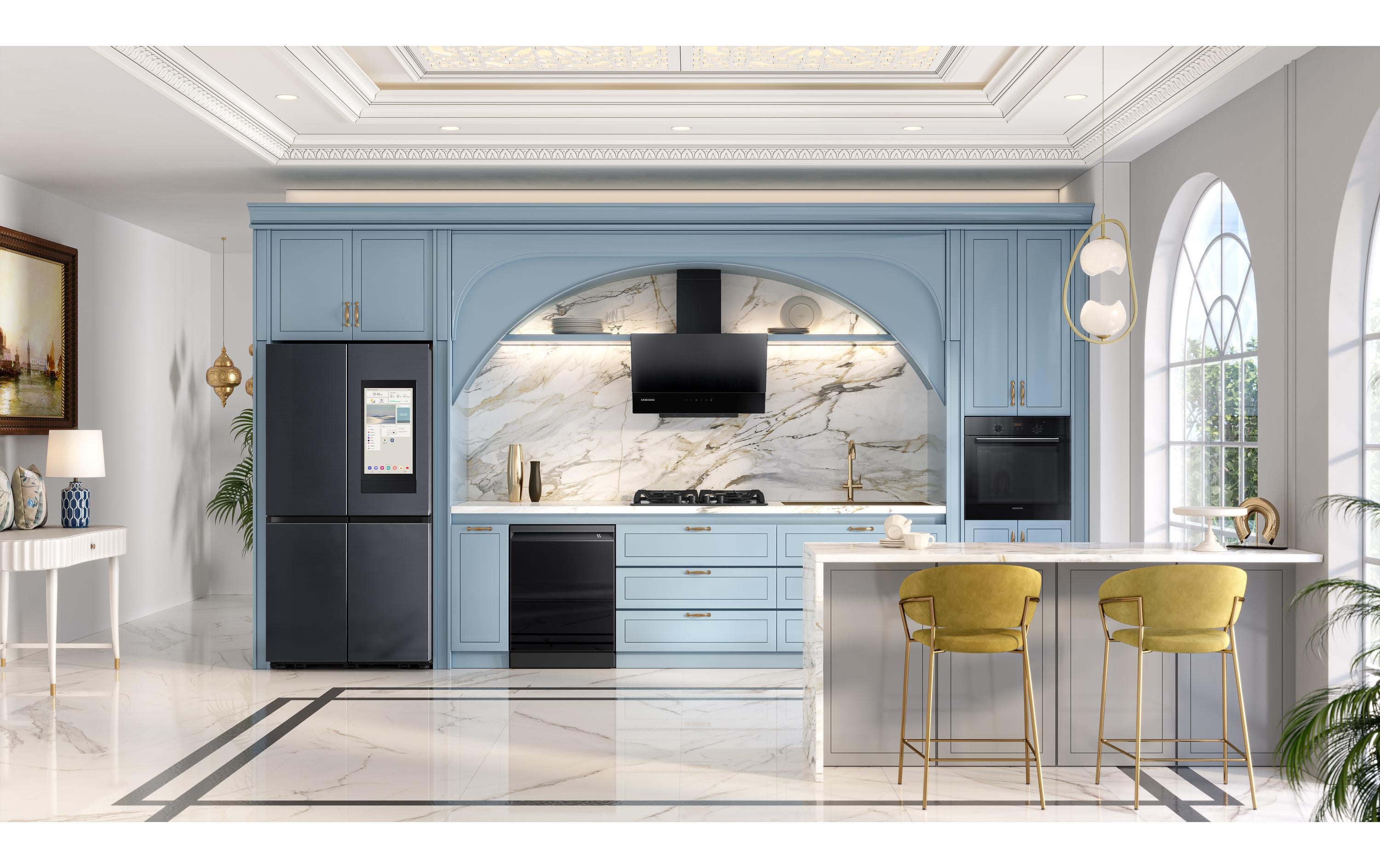 Samsung Foodcenter RF9000D French Door AI Family Hub Anthrazit