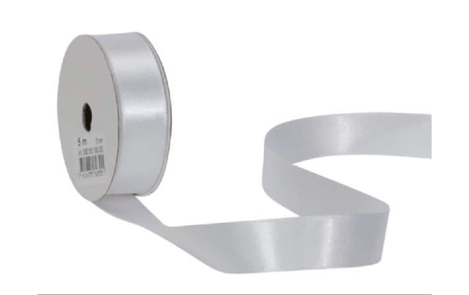 Spyk Satinband 16 mm x 5 m, Weiss
