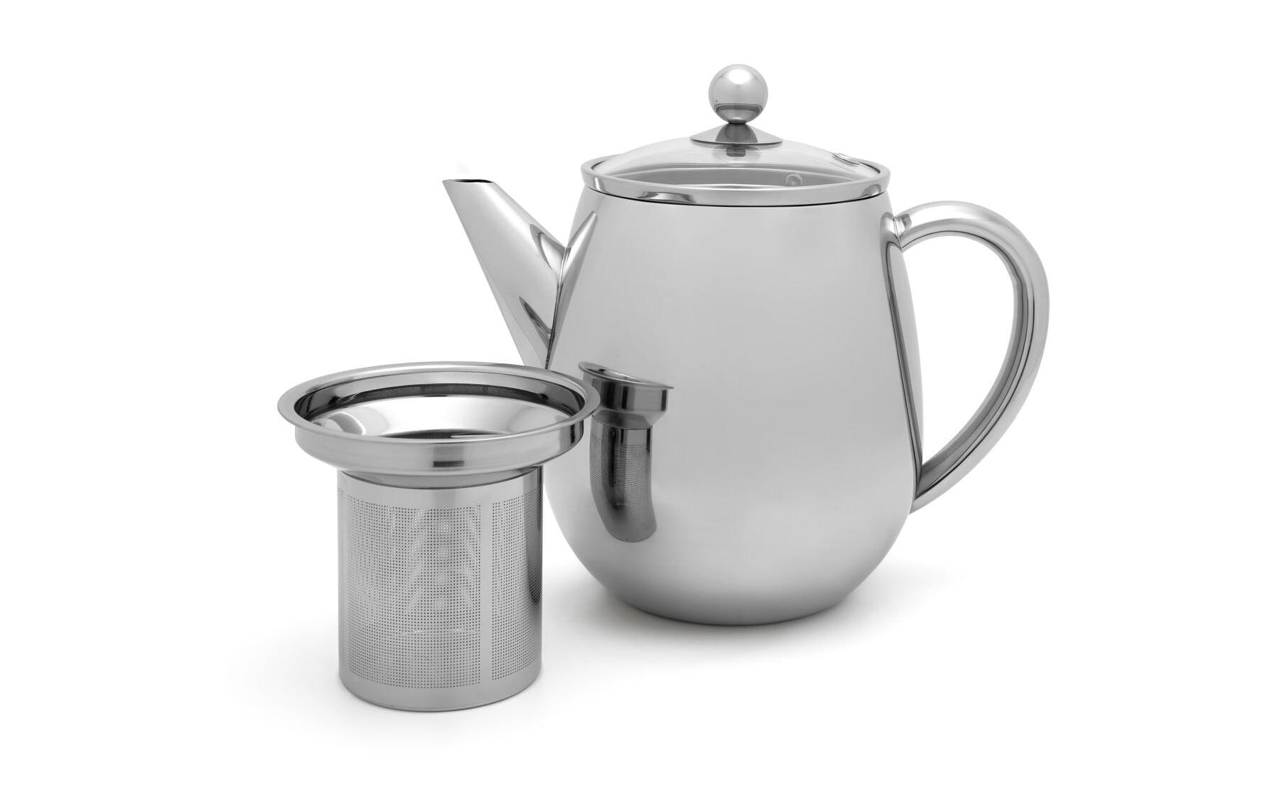 Bredemeijer Teekanne Duet Eva 1.1 Liter, Silber