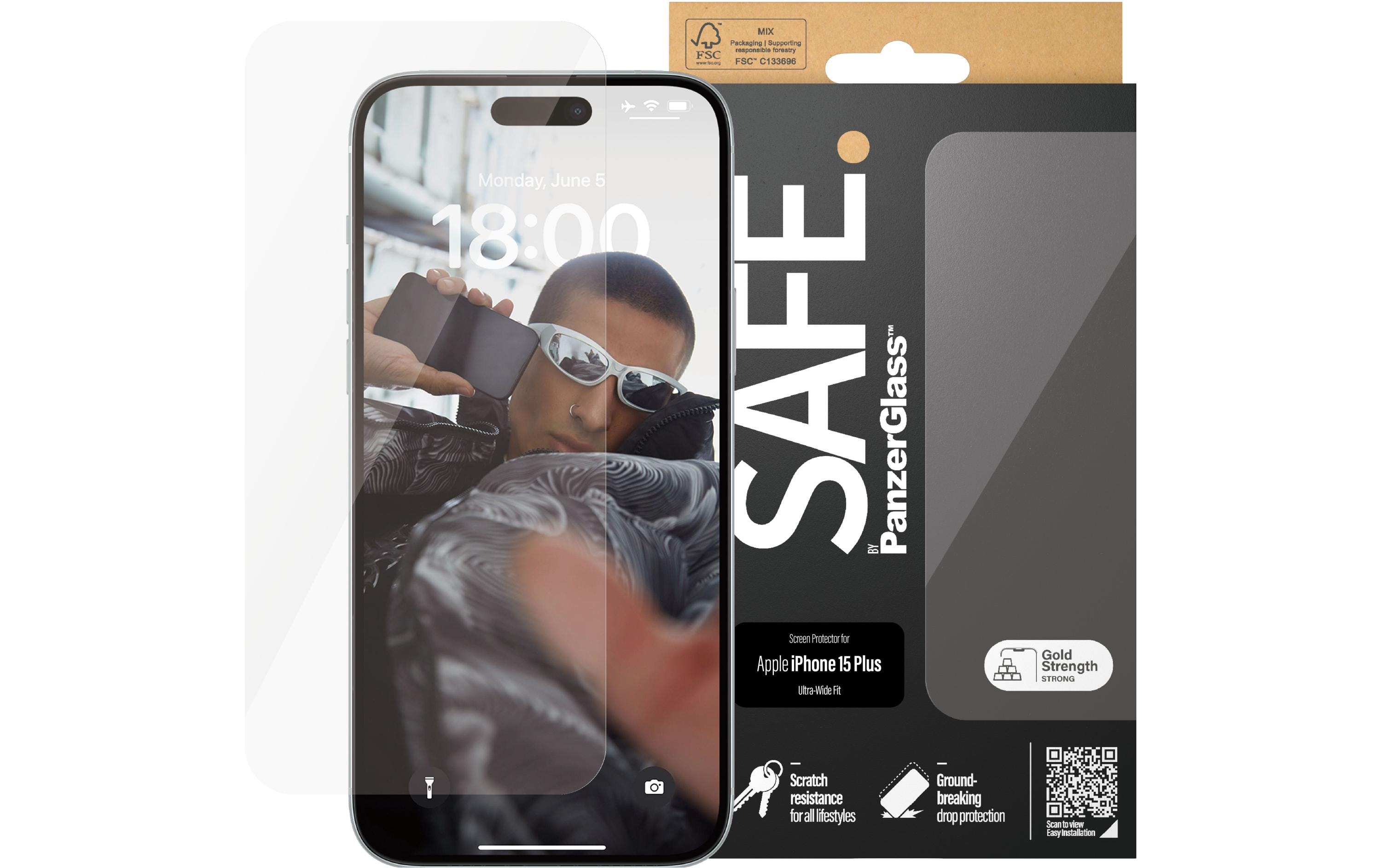 SAFE. Displayschutz Ultra Wide Fit iPhone 15 Plus SAFE. Displayschutz Ultra Wide Fit iPhone 15 Plus