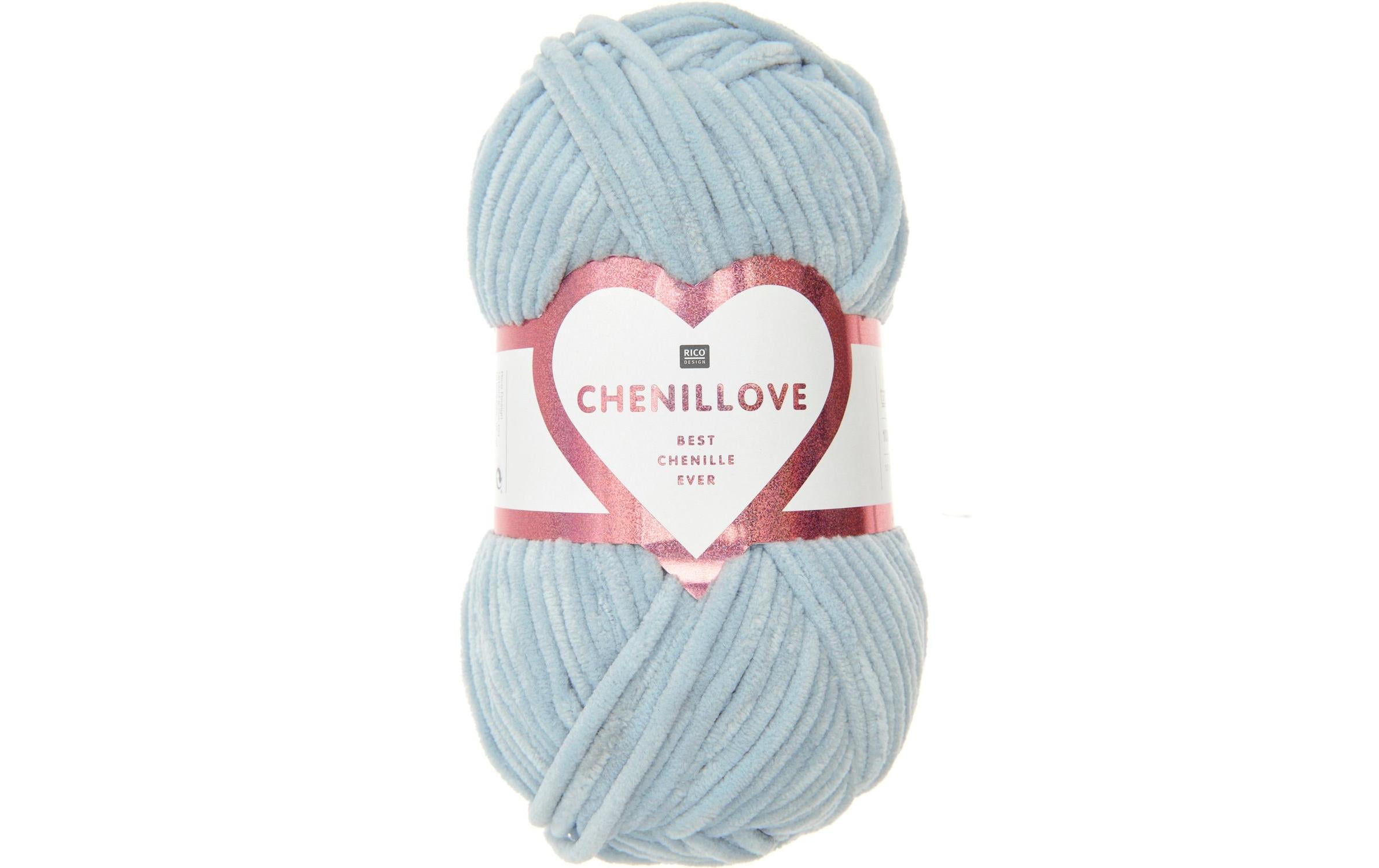 Rico Design Wolle Chenillove 100 g, Hellblau