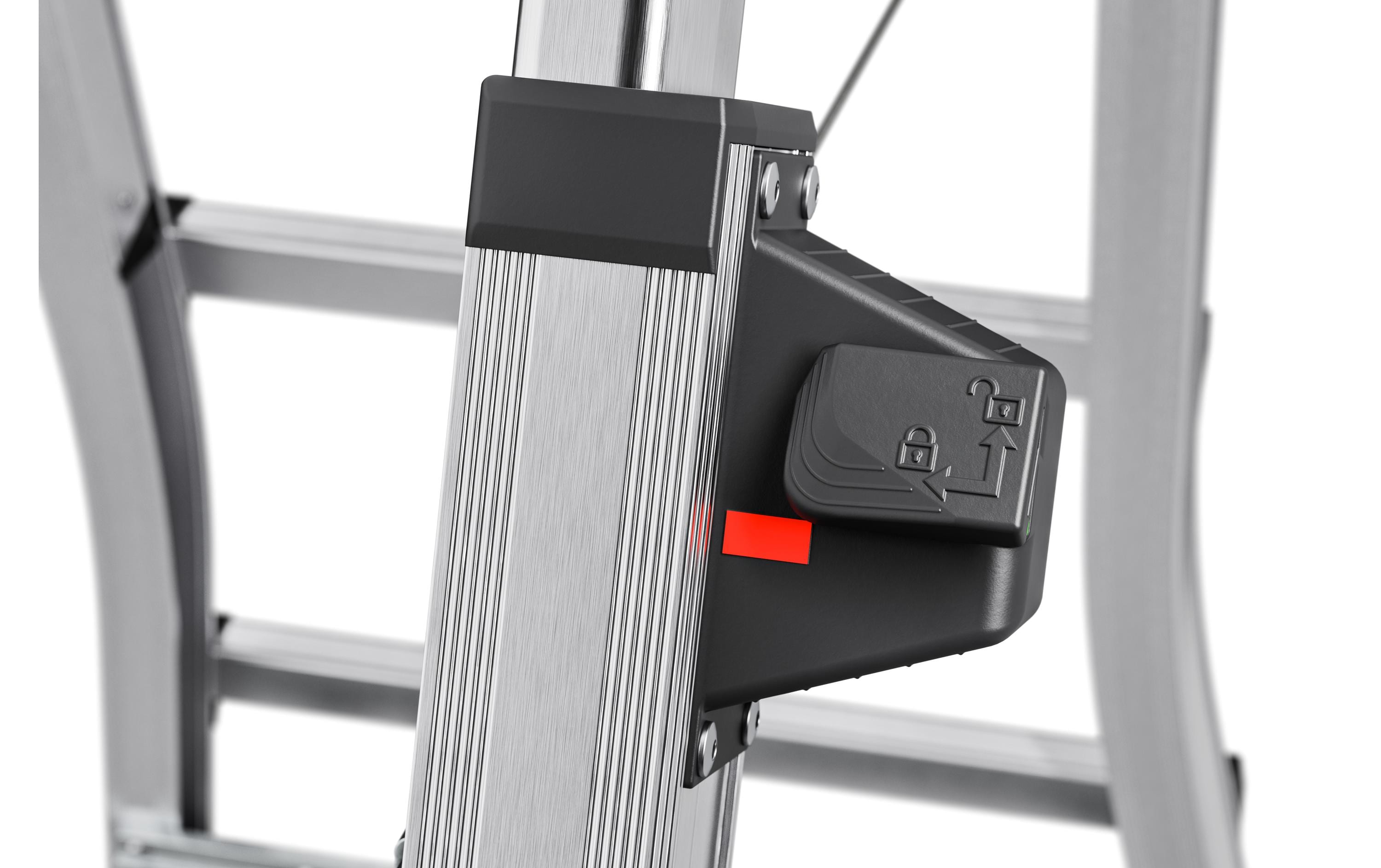 Hailo Doppelstufenleiter TopLine D100 6 Stufen