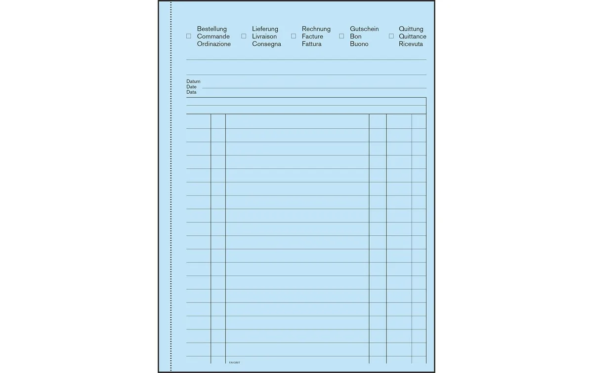 Favorit Durchschreibeblock 156 x 210 mm Mehrzweckbuch, 50 x 3 Blatt Favorit Durchschreibeblock 156 x 210 mm Mehrzweckbuch, 50 x 3 Blatt