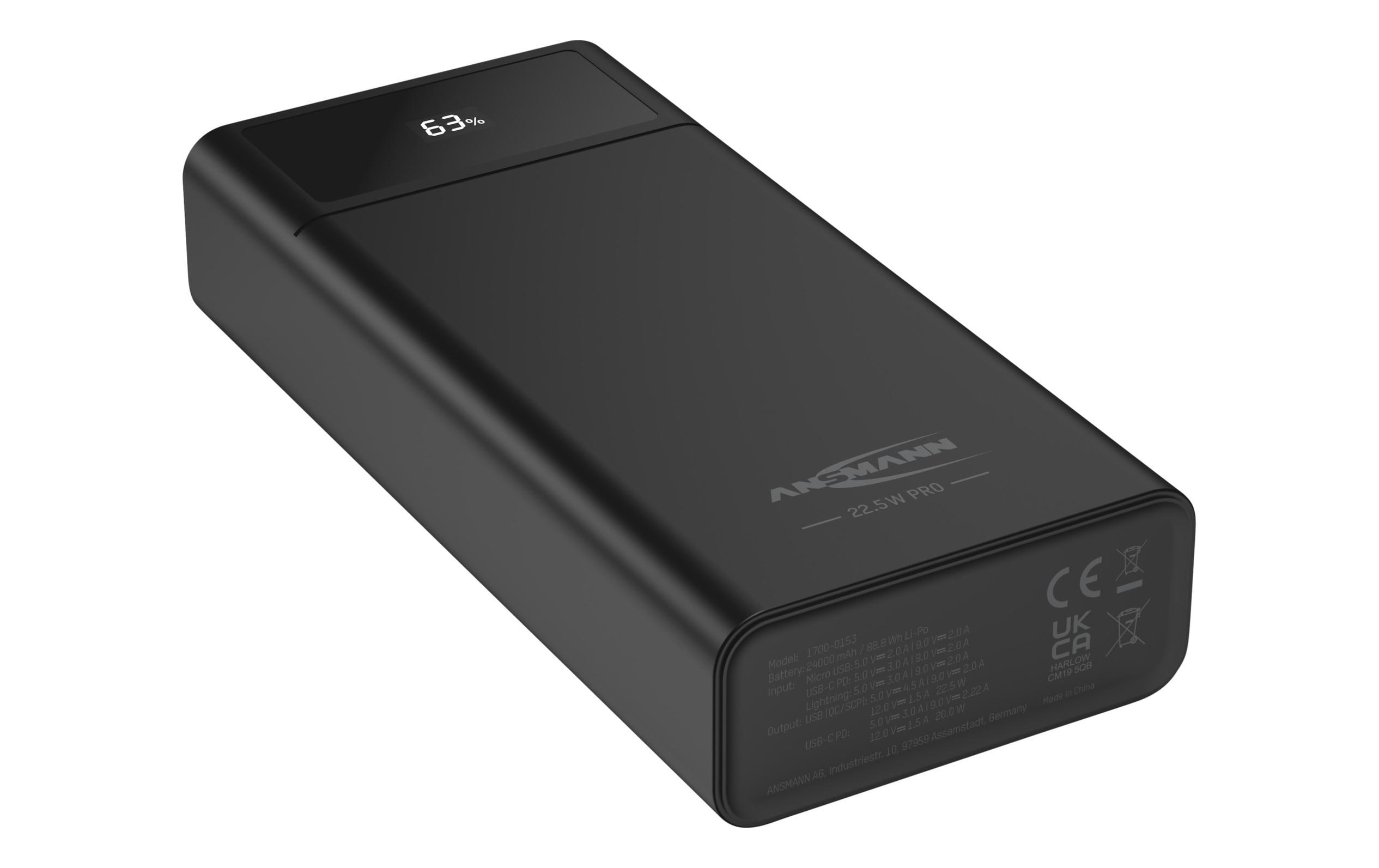 Ansmann Powerbank PB322PD, 24000 mAh Ansmann Powerbank PB322PD, 24000 mAh