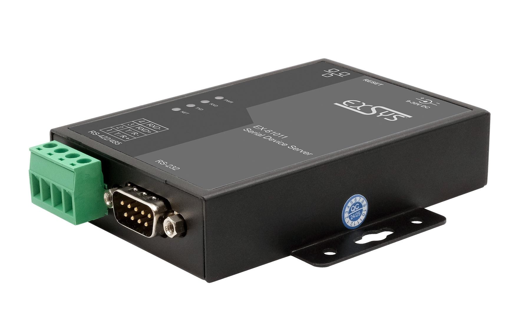 Exsys Serieller Geräteserver EX-61011 1-Port-RS-232/422/485 Exsys Serieller Geräteserver EX-61011 1-Port-RS-232/422/485
