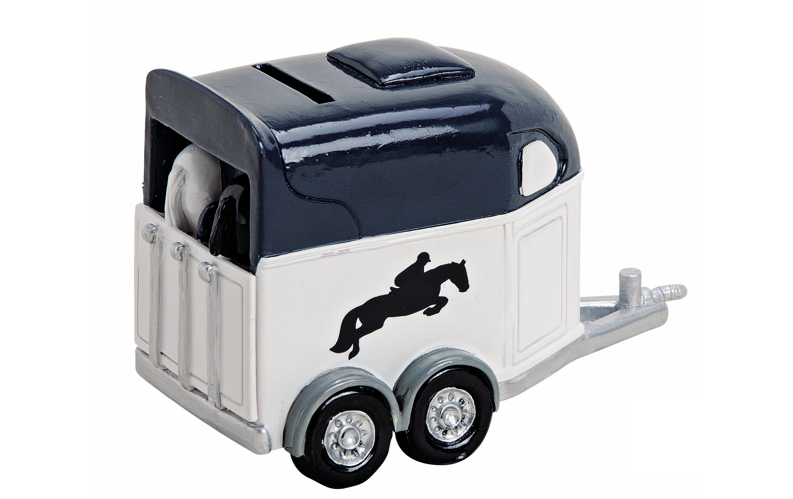 G. Wurm Spardose Pferdeanhänger 9 x 15 x 10 cm G. Wurm Spardose Pferdeanhänger 9 x 15 x 10 cm