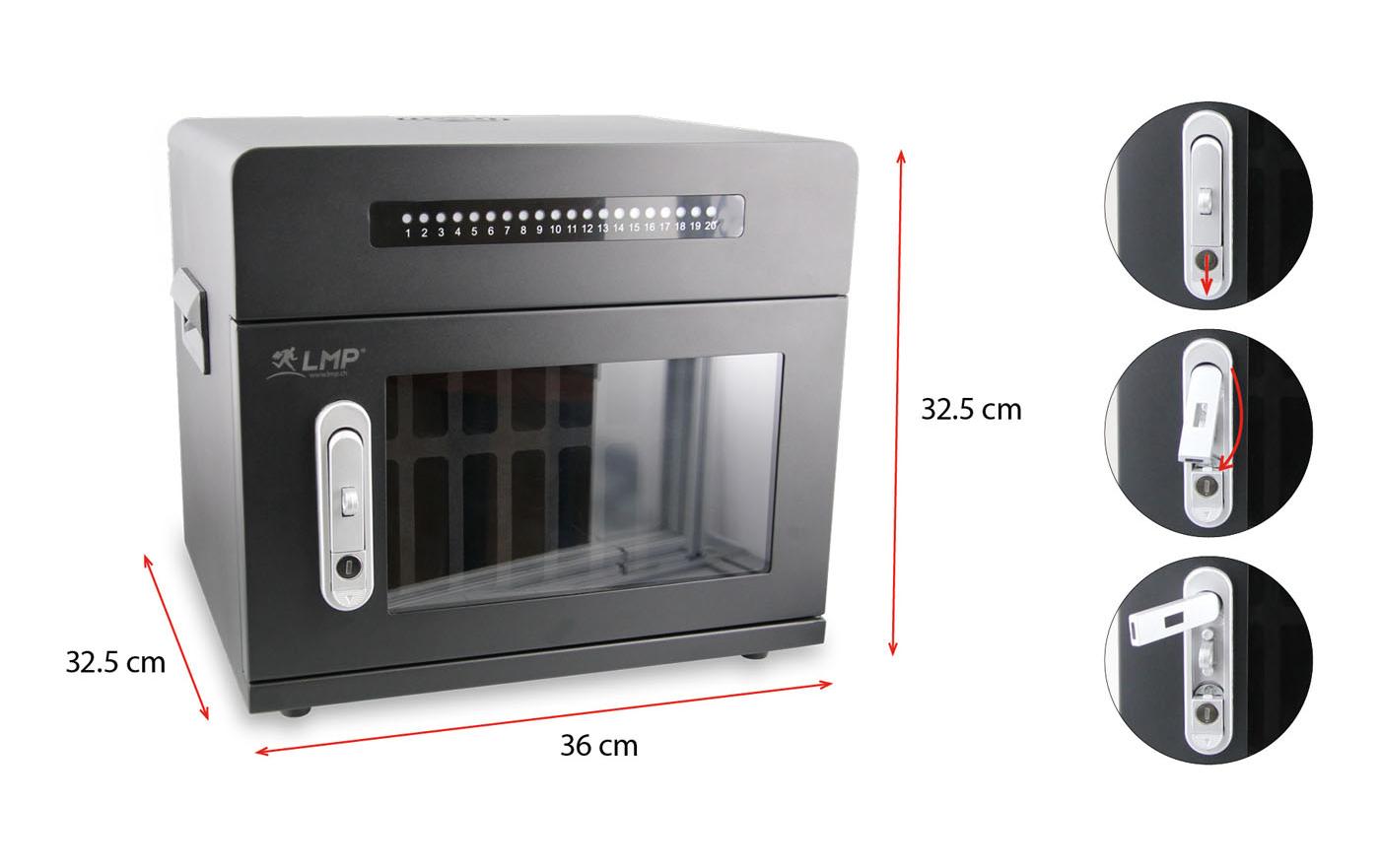 LMP Lade-Kabinett SmartCabinet SP 20-500 mit USB-C Ladekabel